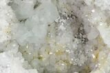 Keokuk Quartz Geode with Calcite Crystals - Iowa #144744-3